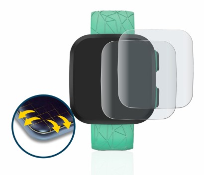 Immagine del dispositivo Garmin Bounce con un'ampia varietà di protezioni per lo schermo.