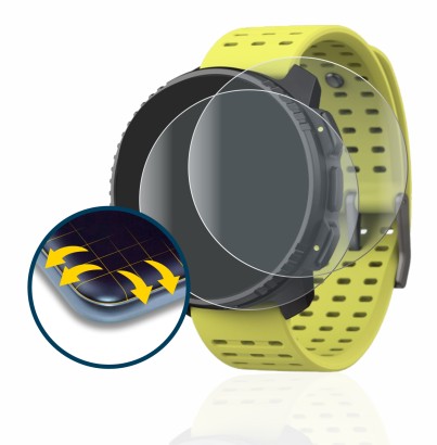 Abbildung des Geräts Suunto Vertical mit einer Vielzahl des Displayschutzes.