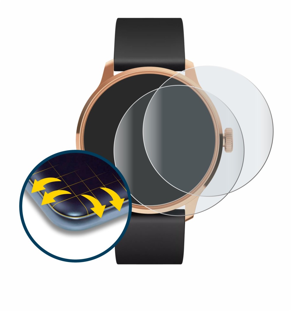 Image of the device Withings ScanWatch Light with a wide variety of screen protectors.