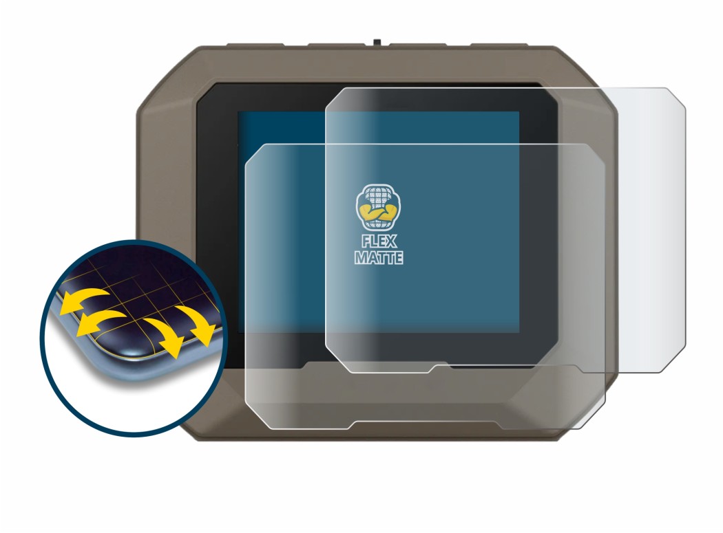 Abbildung des Geräts Garmin Xero C1 Pro mit einer Vielzahl des Displayschutzes.