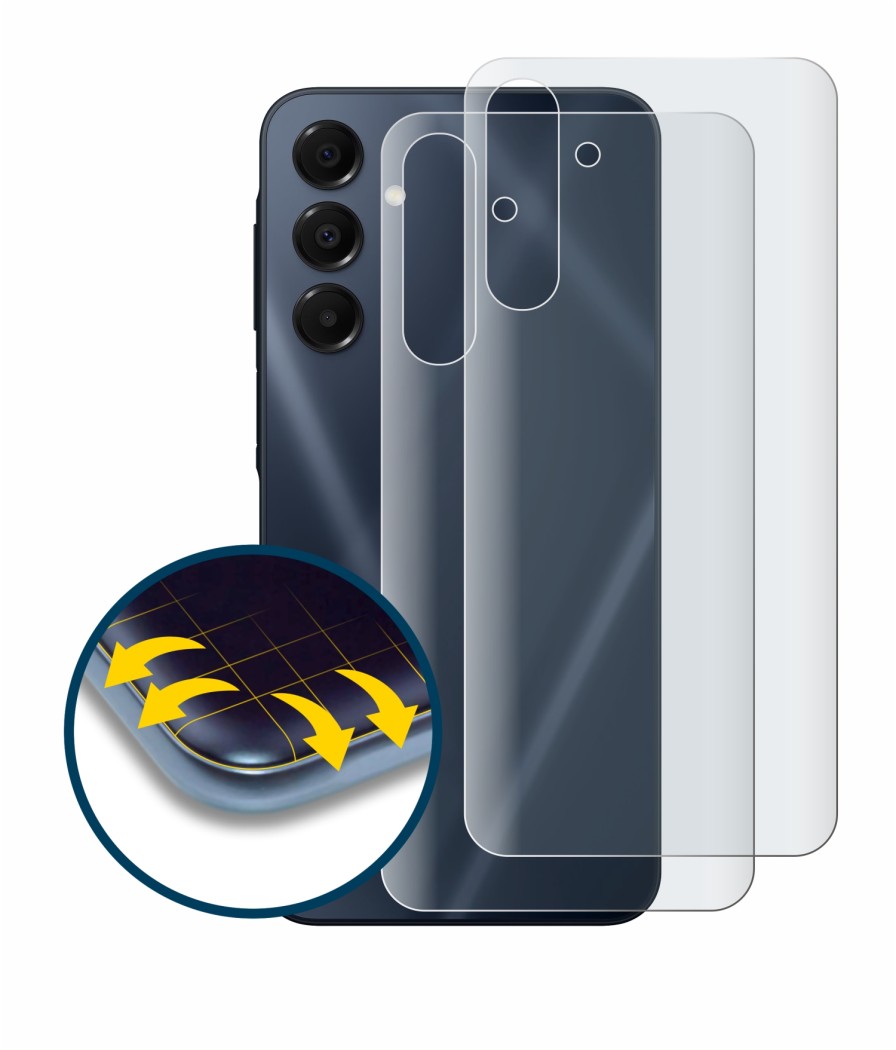 Imagen del dispositivo Samsung Galaxy A16 5G (Trasero) con una amplia variedad de protectores de pantalla.