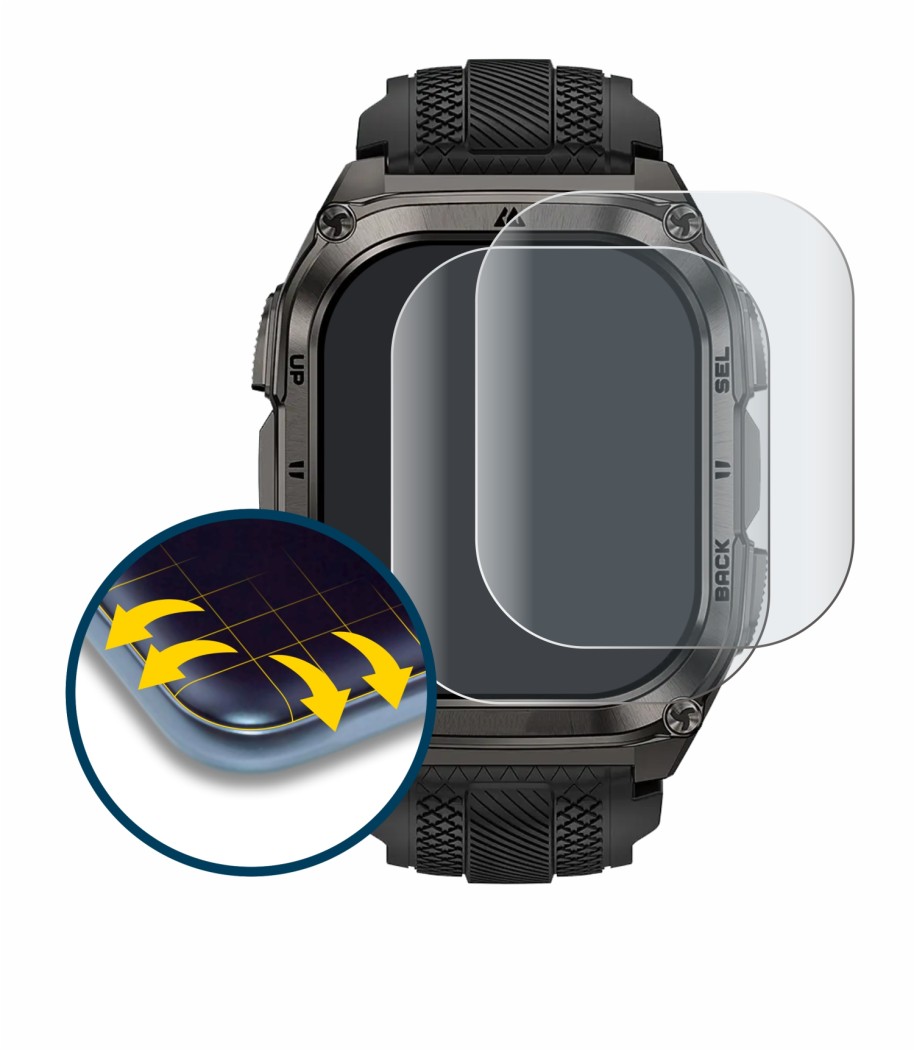 Abbildung des Geräts Kospet Tank M4 mit einer Vielzahl des Displayschutzes.