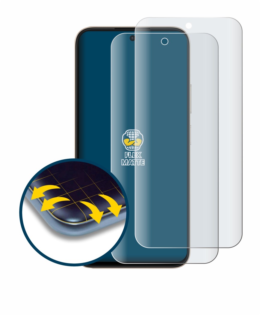 Image of the device Oppo A6 with a wide variety of screen protectors.