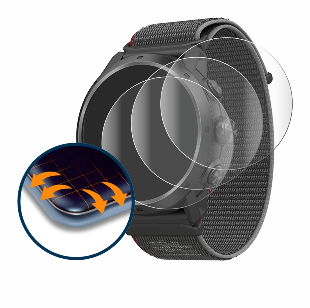 Image de l'appareil Coros Apex 2 Pro avec une grande variété de protections d'écran.