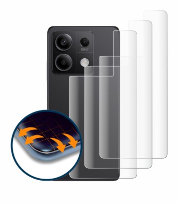 Image of the device Xiaomi Redmi Note 13 Pro 5G (Back) with a wide variety of screen protectors.