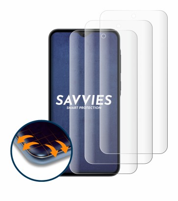 Imagen del dispositivo Samsung Galaxy A35 5G con una amplia variedad de protectores de pantalla.