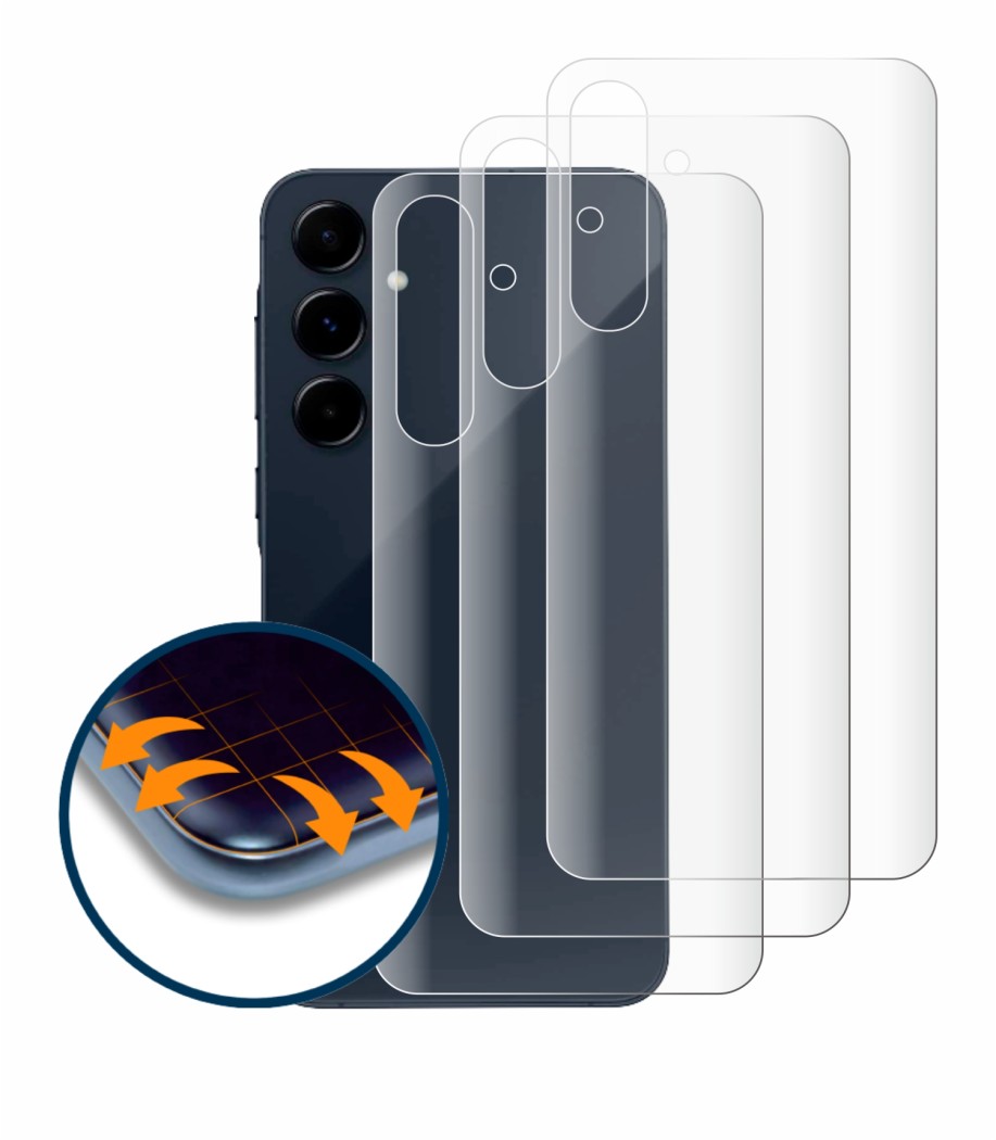 Image of the device Samsung Galaxy A35 5G (Back) with a wide variety of screen protectors.