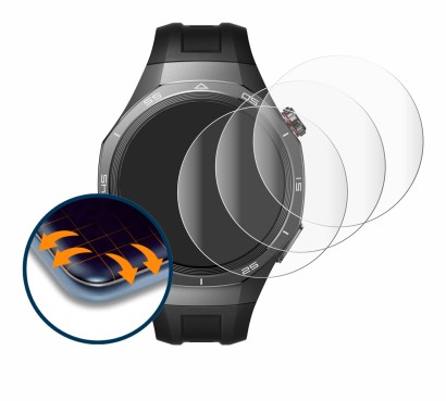 Image of the device Huawei Watch GT 5 Pro (46 mm) with a wide variety of screen protectors.