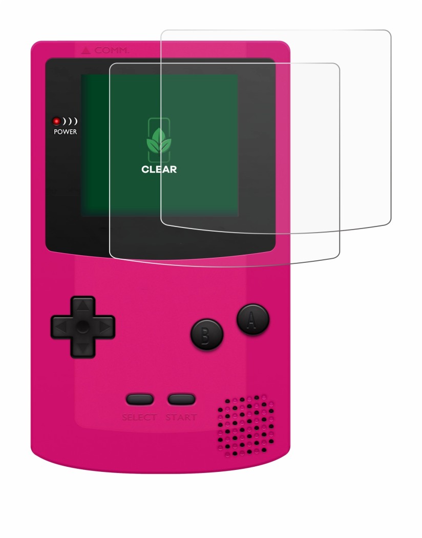 Image of the device Nintendo Gameboy Color with a wide variety of screen protectors.