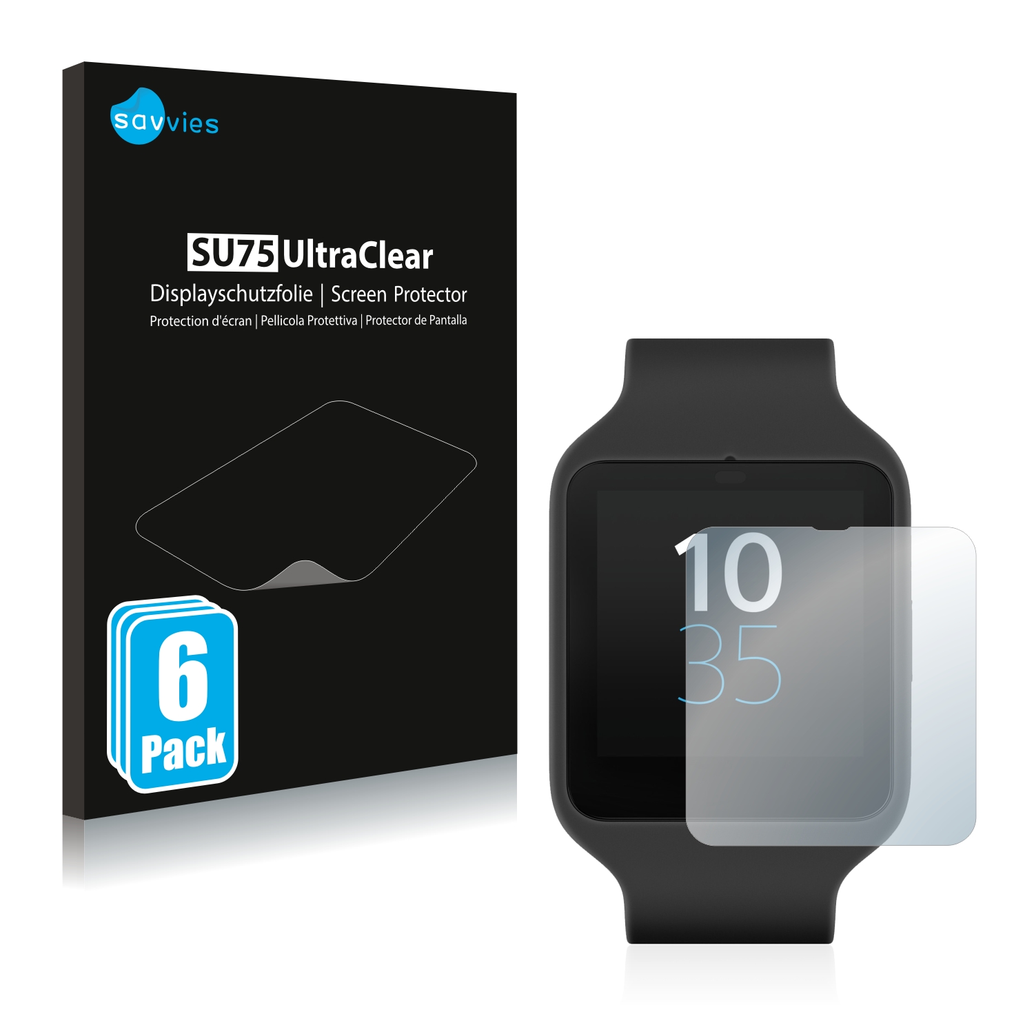 Schutzfolie für Smartwatch Garmin Polar Samsung Fossil Letsfit Xiaomi Huawei