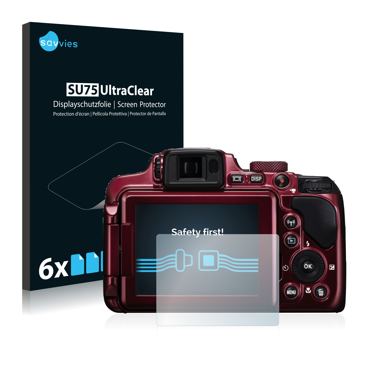2x lámina protector de pantalla claro para Nikon d2x lámina protectora protector de pantalla