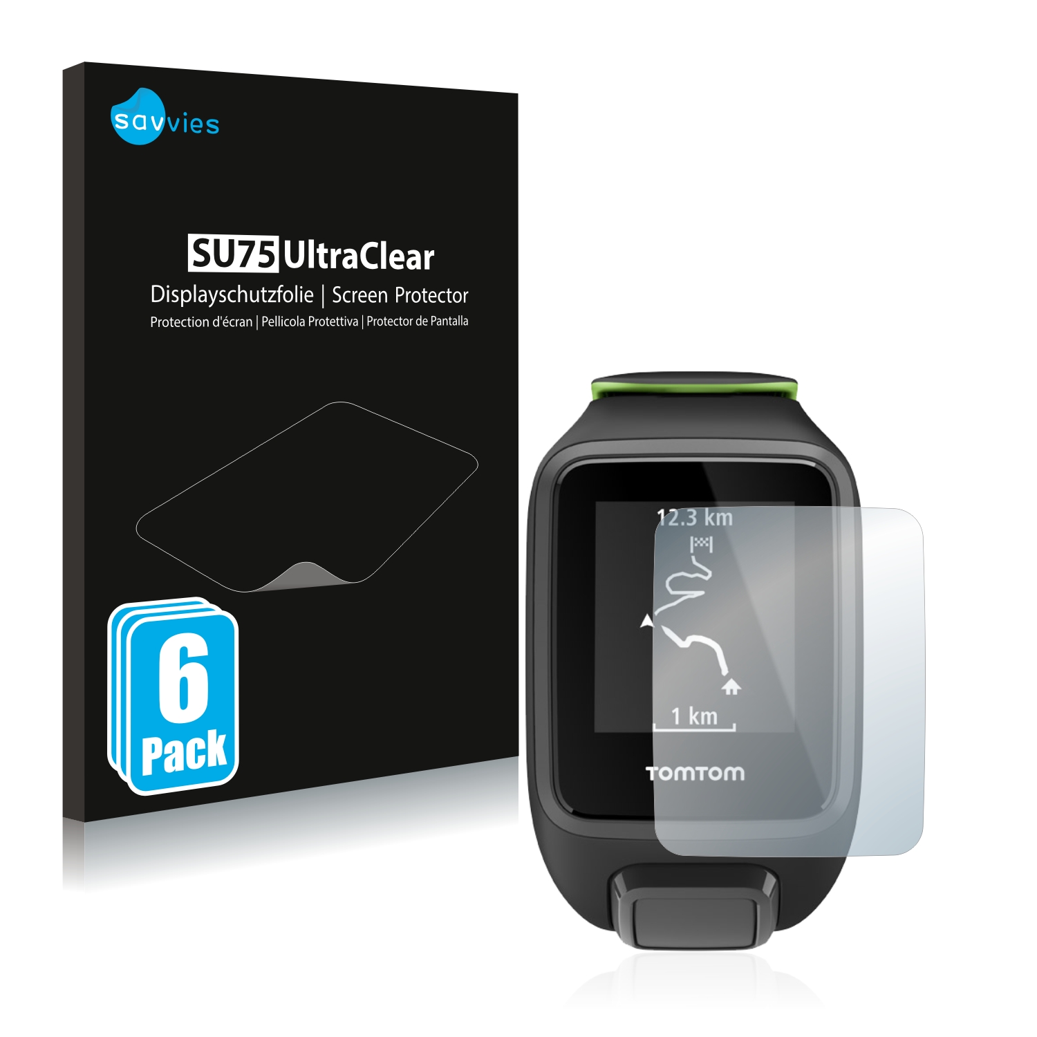 Schutzfolie für Smartwatch Garmin Polar Samsung Fossil Letsfit Xiaomi Huawei - Zdjęcie 404 z 436