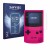 Front side of a product packaging with the brand logo Savvies. Next to it is the device Nintendo Gameboy Color shown with the 