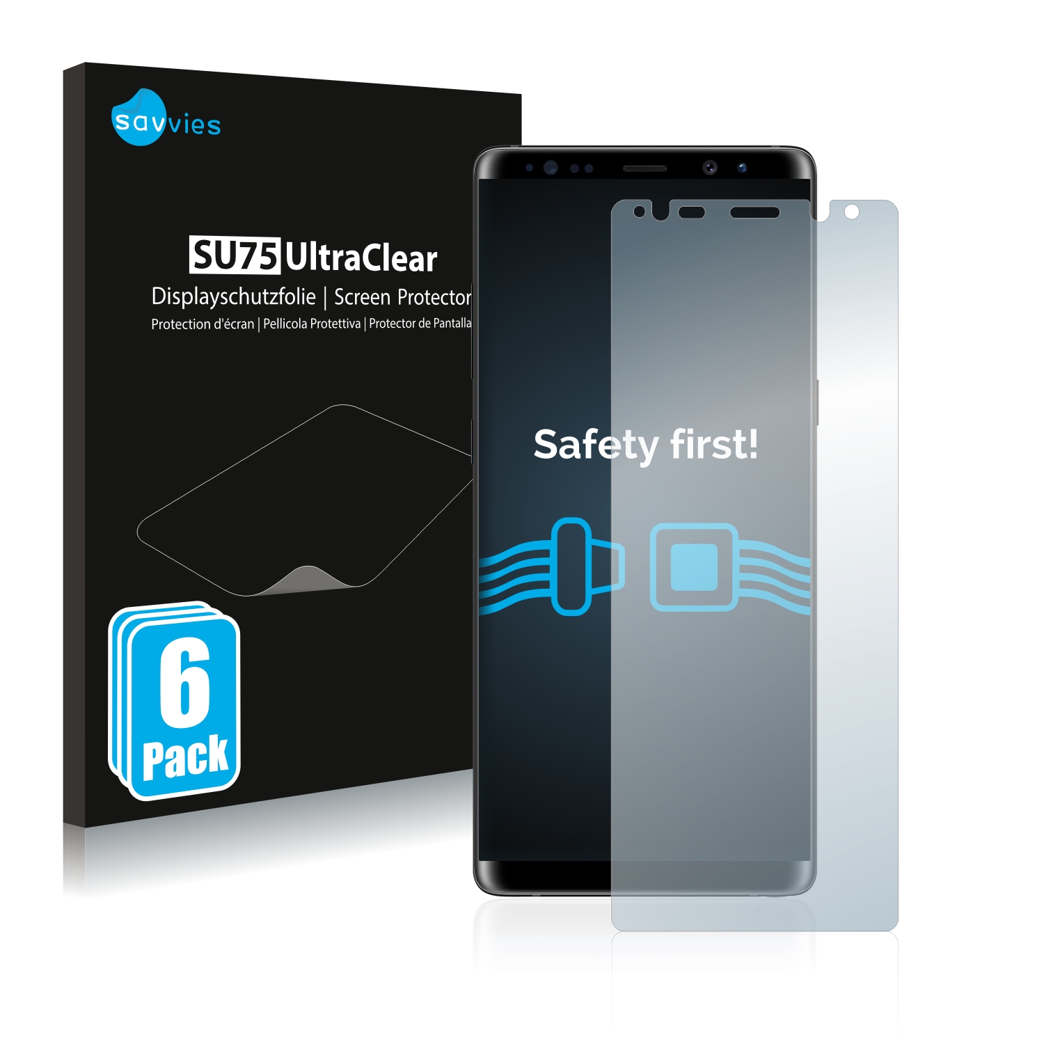 Ochranná fólie Savvies na Samsung Galaxy Note 8, 6ks
