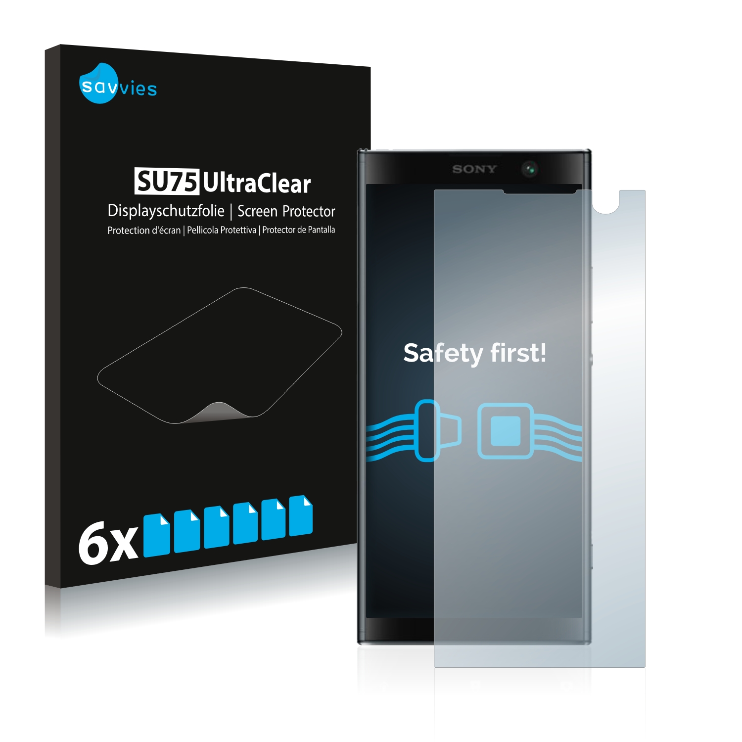 Ochranná fólie Savvies na Sony Xperia XA2 Plus, 6ks