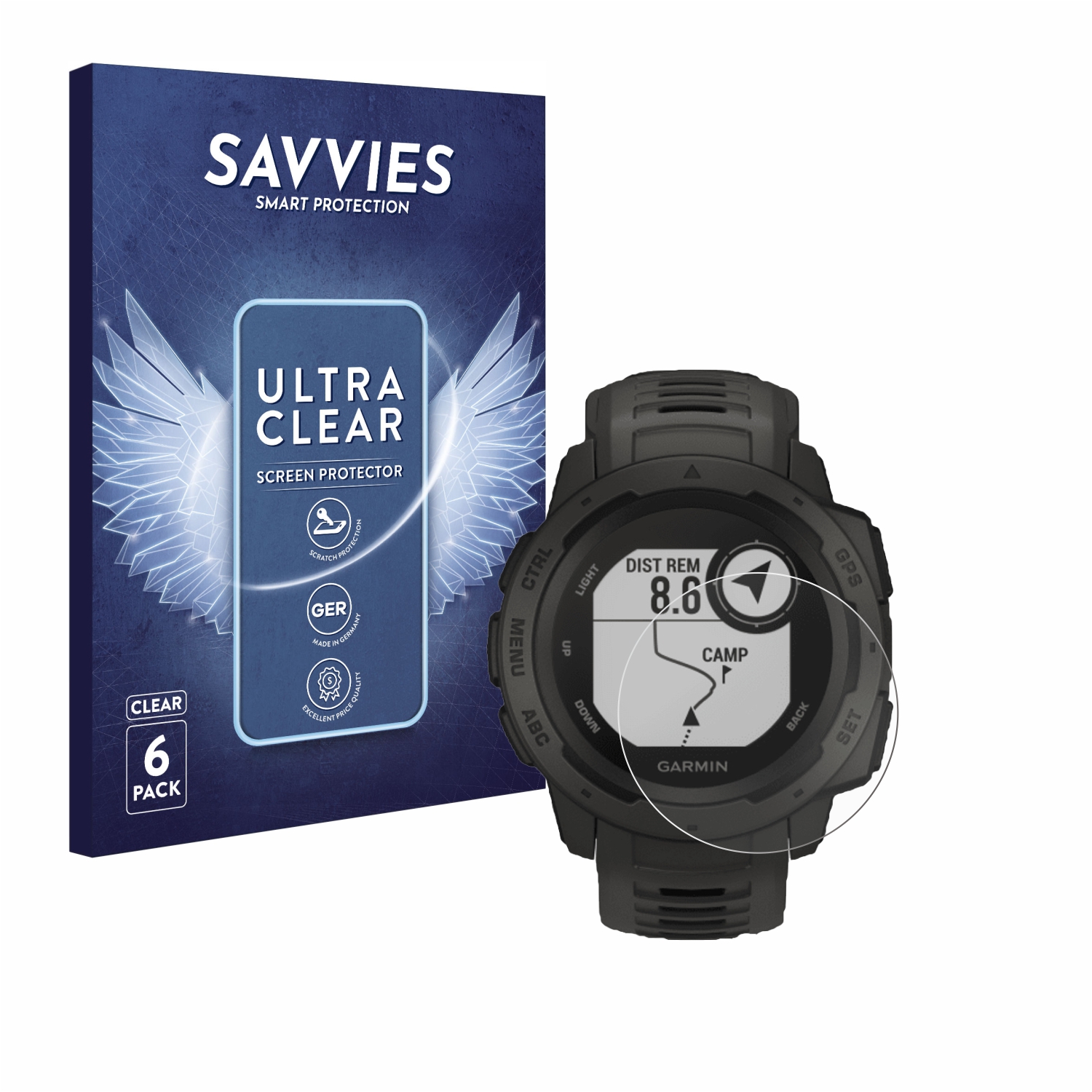 Per Garmin Instinct 3 AMOLED / Solar 50 mm, 2 pezzi ENKAY 3D Pellicola