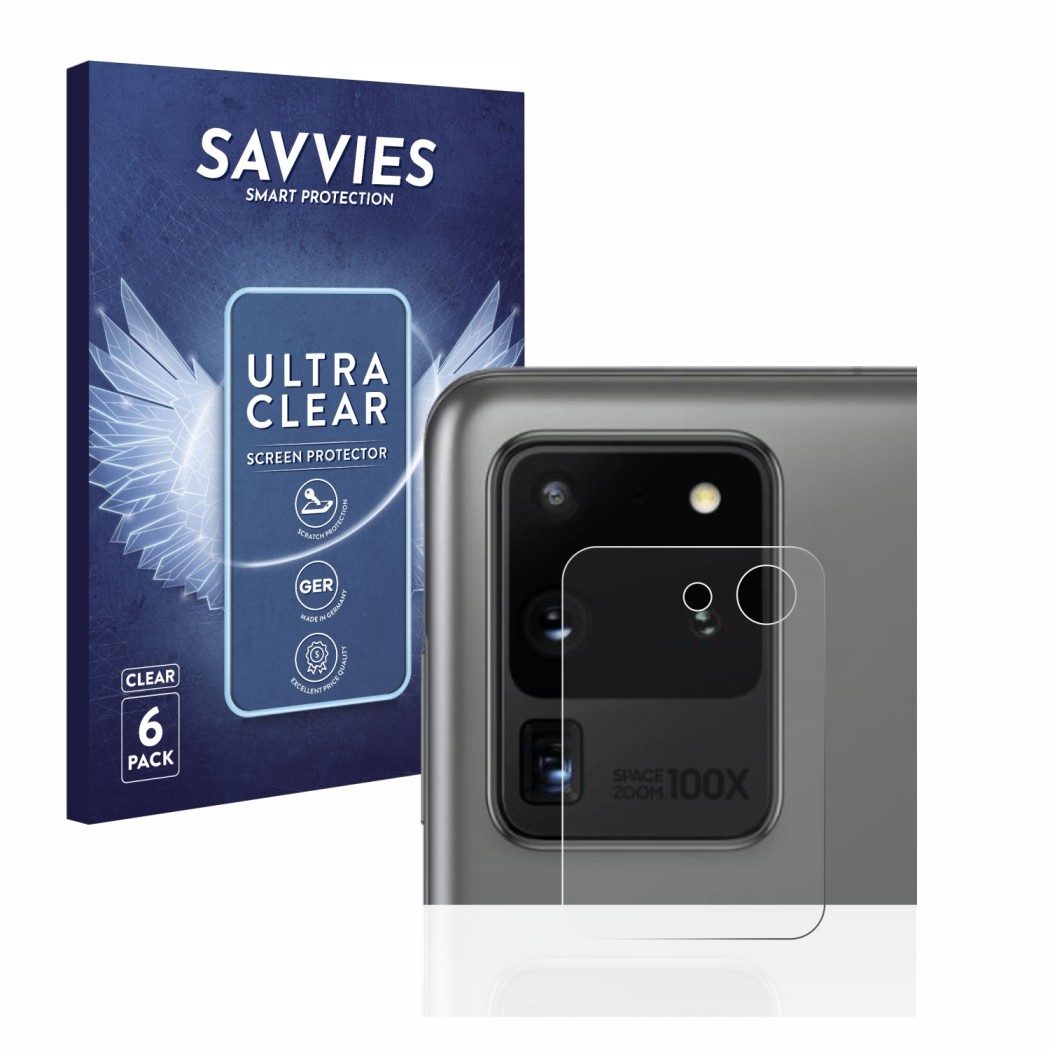 6x Savvies SU75 Film de protection d'écran pour Samsung Galaxy S20
