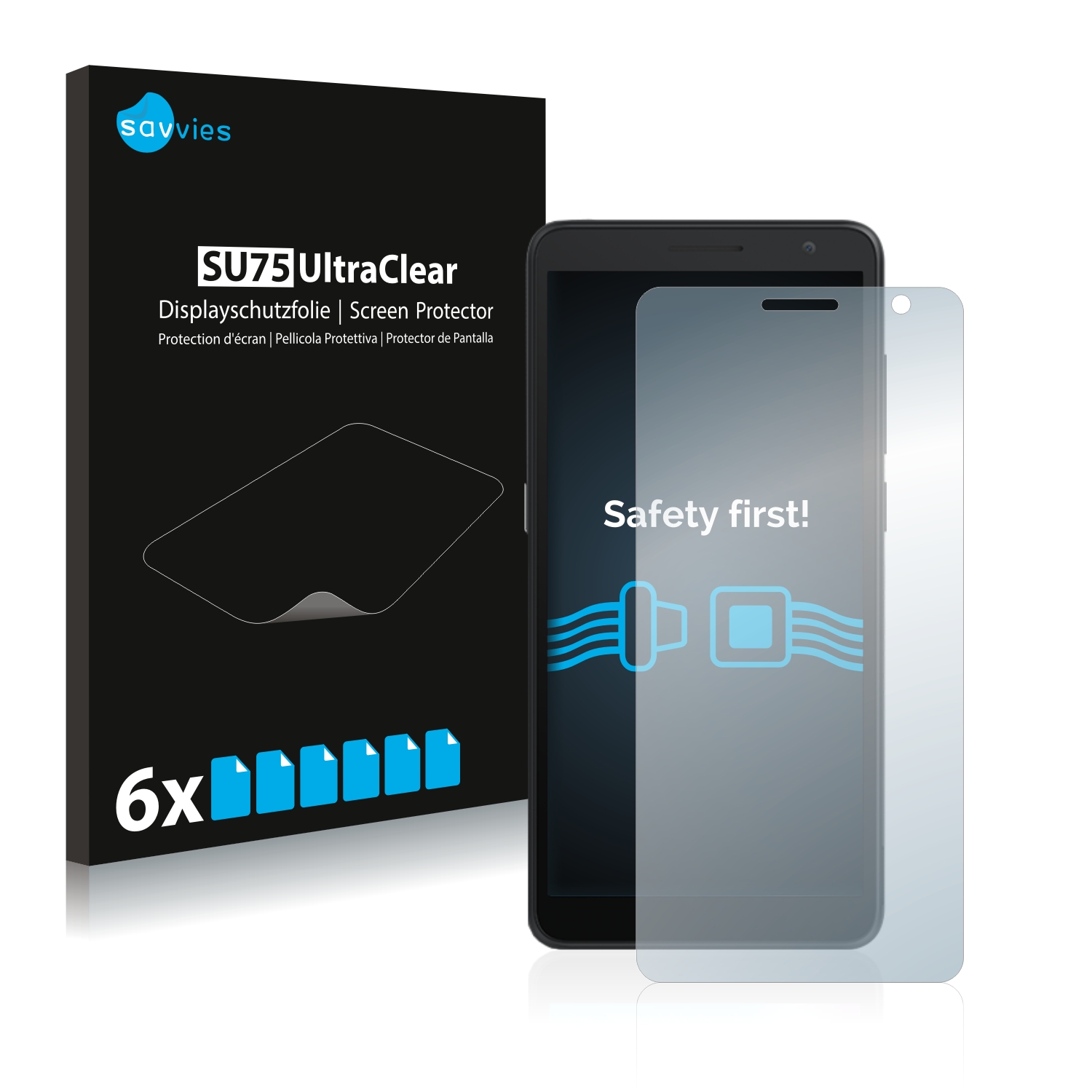 6x Screen Protector for Alcatel 1B 2020 Plastic Film Invisible Shield ...