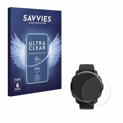 Parte frontale di una confezione del prodotto con il logo del marchio Savvies. Accanto è raffigurato il dispositivo Polar Grit