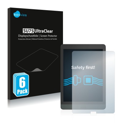 Parte frontal de un envase de producto con el logotipo de la marca Savvies. Al lado se muestra el dispositivo Boox Nova 3 con 