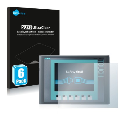 Parte frontale di una confezione del prodotto con il logo del marchio Savvies. Accanto è raffigurato il dispositivo Siemens Si