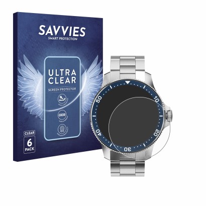 Parte frontal de un envase de producto con el logotipo de la marca Savvies. Al lado se muestra el dispositivo Withings ScanWat