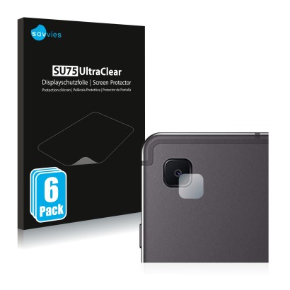 Parte frontale di una confezione del prodotto con il logo del marchio Savvies. Accanto è raffigurato il dispositivo Samsung Ga