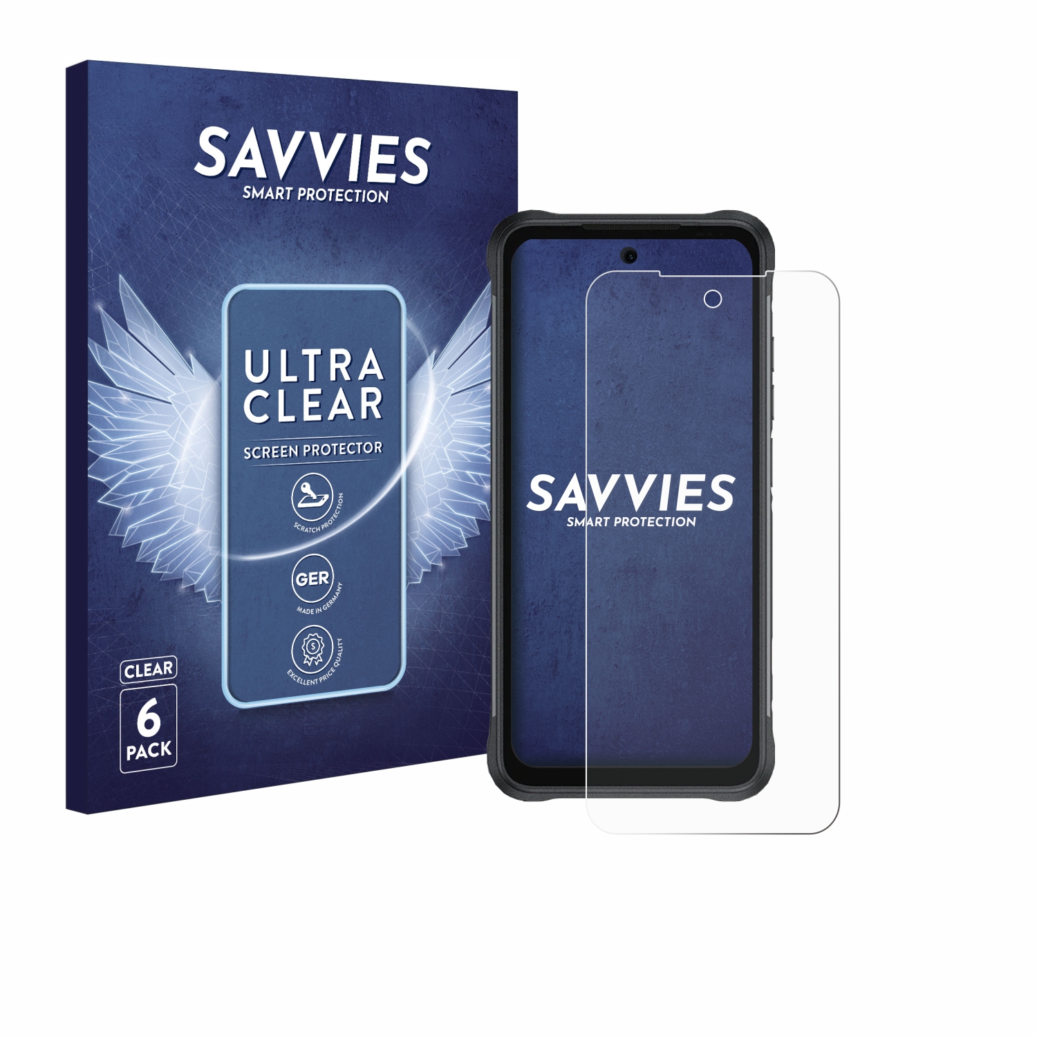 Savvies 6 Pellicole Protettive Trasparenti Per Schermo Umidigi Bison 2 Pro, Antigraffio E Anti Impronta