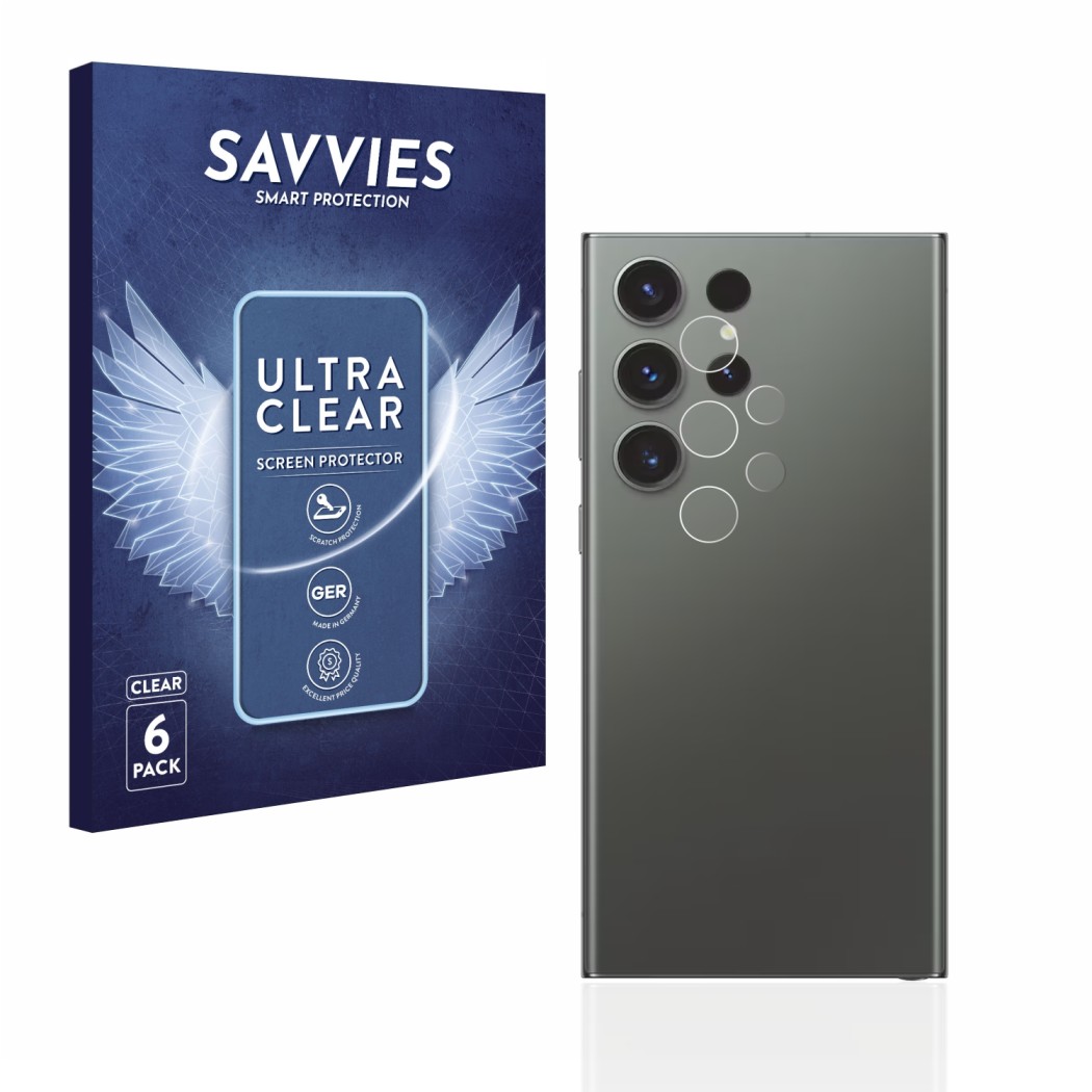 6x Savvies SU75 Film de protection d'écran pour Samsung Galaxy S23