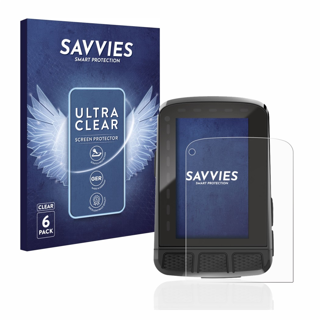 Protector De Pantalla Savvies Para Wahoo Elemnt Roam 3 (6 Unidades)