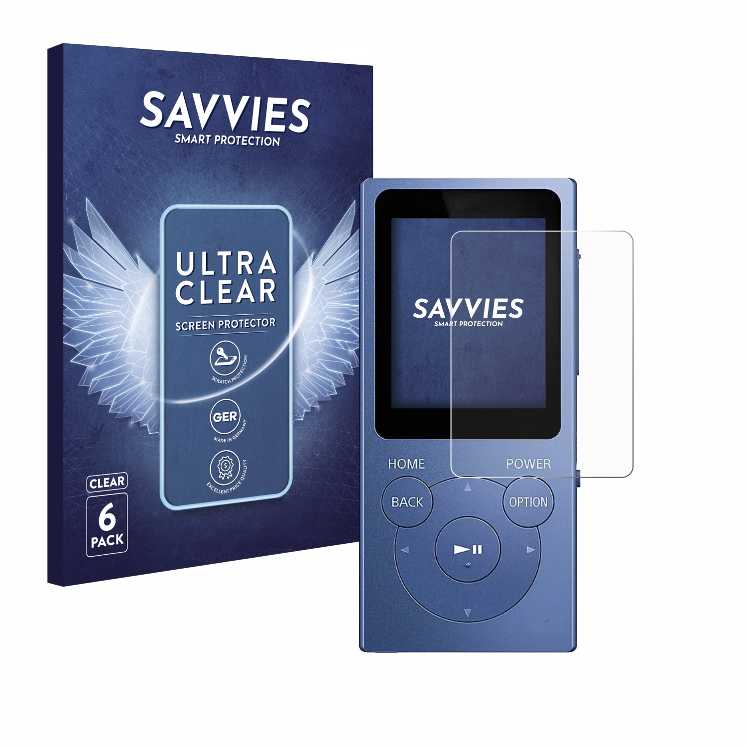 6x Folie für Sony Walkman NW-E394 Schutzfolie Displayschutz Display Schutz Klar - Bild 1 von 11