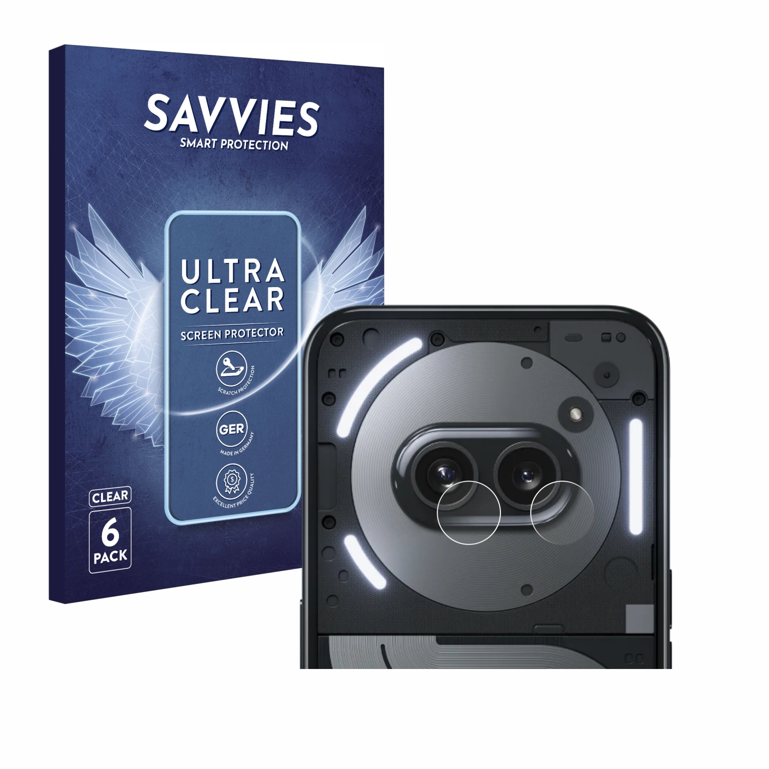 savvies 6 Pezzi Pellicola Protettiva per Nokia C2-05 | WhichOne