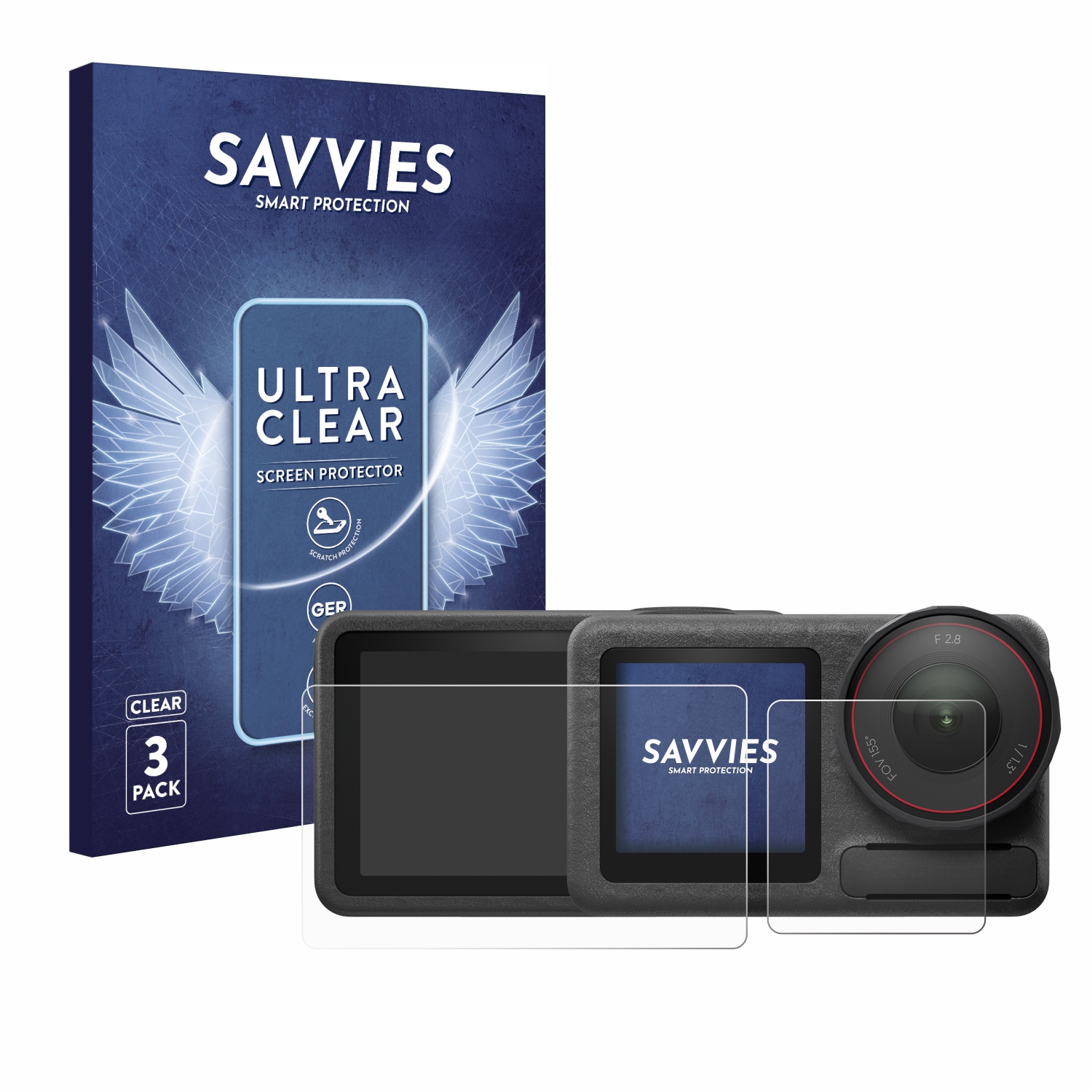 Protections Écran Savvies Pour Nikon D40x - 6 Films PET Clair Anti-Rayures - Neuf