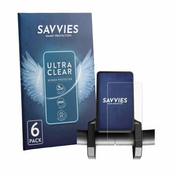 Parte frontale di una confezione del prodotto con il logo del marchio Savvies. Accanto è raffigurato il dispositivo Joyor S5 V