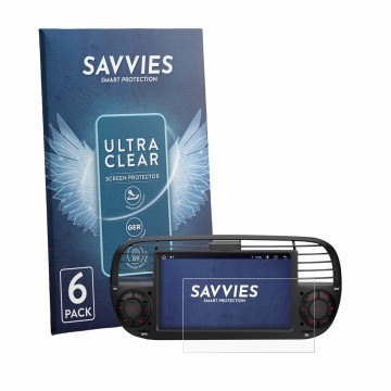 Face avant d’un emballage produit avec le logo de la marque Savvies. À côté, l’appareil Xtrons IA7250FLBS est représenté avec 