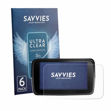 Face avant d’un emballage produit avec le logo de la marque Savvies. À côté, l’appareil Kymco CV3 575 2026 est représenté avec