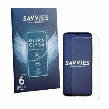 Face avant d’un emballage produit avec le logo de la marque Savvies. À côté, l’appareil Redmi R70m 5G est représenté avec la p