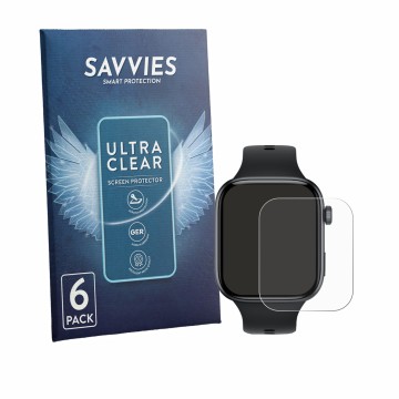 Parte frontale di una confezione del prodotto con il logo del marchio Savvies. Accanto è raffigurato il dispositivo Honor Watc