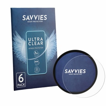 Front side of a product packaging with the brand logo Savvies. Next to it is the device Triumph Trident 660 2021+ shown with t