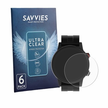 Parte frontal de un envase de producto con el logotipo de la marca Savvies. Al lado se muestra el dispositivo James R9 con su 