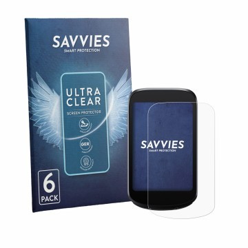 Front side of a product packaging with the brand logo Savvies. Next to it is the device iGPSPORT BSC500 shown with the corresp