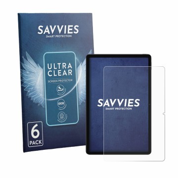Vorderseite einer Produktverpackung mit dem Markenlogo Savvies. Daneben ist das Gerät Xiaomi Redmi K Pad 2 mit dem zugehörigen