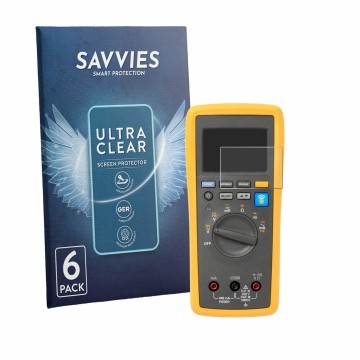 Parte frontale di una confezione del prodotto con il logo del marchio Savvies. Accanto è raffigurato il dispositivo Fluke 3000