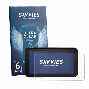 Vorderseite einer Produktverpackung mit dem Markenlogo Savvies. Daneben ist das Gerät Interphone Sync55B mit dem zugehörigen D