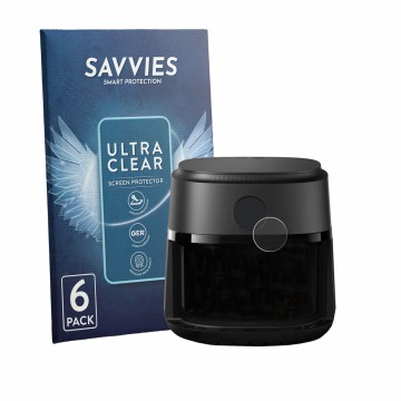 Parte frontale di una confezione del prodotto con il logo del marchio Savvies. Accanto è raffigurato il dispositivo Philips Ai