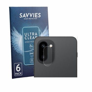 Parte frontal de un envase de producto con el logotipo de la marca Savvies. Al lado se muestra el dispositivo OnePlus 15R (SÓL