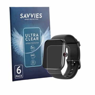 Face avant d’un emballage produit avec le logo de la marque Savvies. À côté, l’appareil Uaue IDW20 1.91