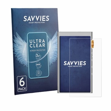 Face avant d’un emballage produit avec le logo de la marque Savvies. À côté, l’appareil Hifi Walker H20 Ultra est représenté a