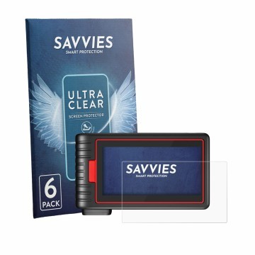 Front side of a product packaging with the brand logo Savvies. Next to it is the device KINGBOLEN S6 shown with the correspond