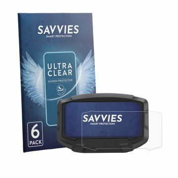 Parte frontale di una confezione del prodotto con il logo del marchio Savvies. Accanto è raffigurato il dispositivo Ausom L1 c